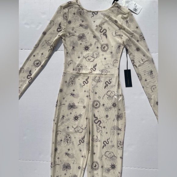 NWT Frederick’s of Hollywood x Forever 21 Sheer Celestial Bodysuit | Large - Picture 3 of 9